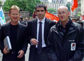 Frédéric Bourcier, Pierre Morin et Cyrille Morel