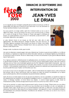 Discours de Jean-Yves Le Drian