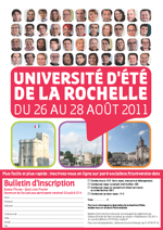 Université d'été de La Rochelle Université d'été de La Rochelle