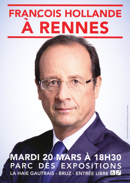 Meeting de François Hollande à Rennes