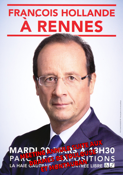 Meeting de François Hollande à Rennes annulé